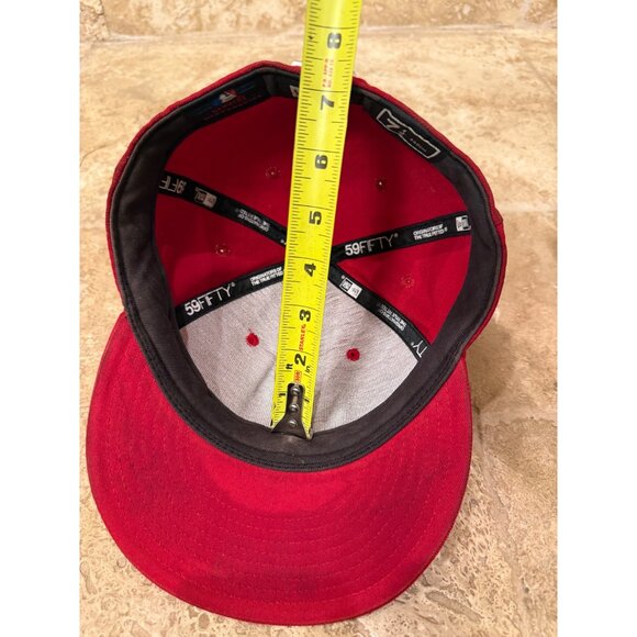 New Era 59Fifty New York Yankees Red Fitted Cap 7 1/2 - Picture 9 of 9